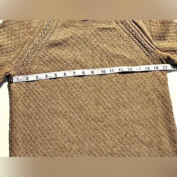 LOFT Ann Taylor Cozy Tan Knit Sweater Long Sleeve Women’s Size Small - Picture 4 of 16